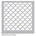 Stencil di  MFT  - " Cascading scallop"