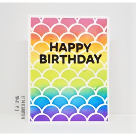 Stencil di  MFT  - " Cascading scallop" 2