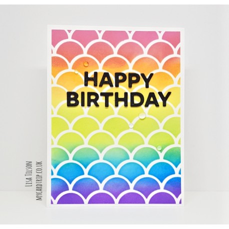 Stencil di  MFT  - " Cascading scallop"