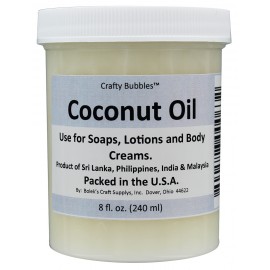 Crafty Bubbles Coconut Oil 8 oz Jar