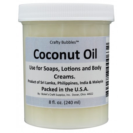 Crafty Bubbles Coconut Oil 8 oz Jar