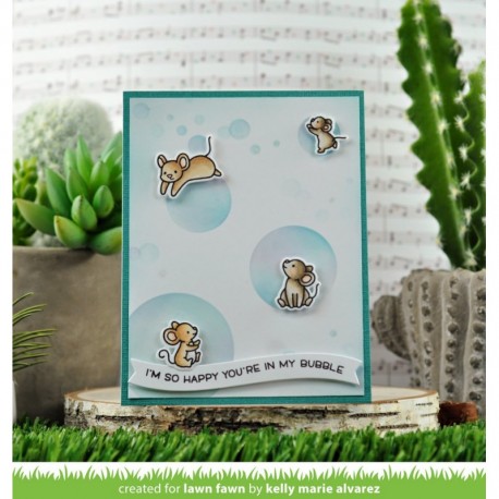 Stencil di  Lawn Fawn - Big Bubble Stencil