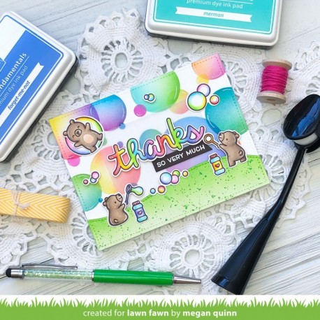 Stencil di  Lawn Fawn - Big Bubble Stencil