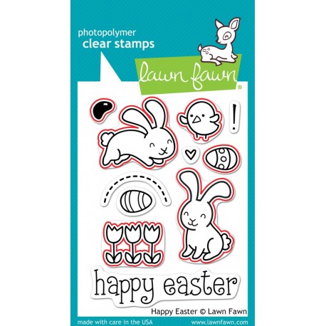Happy easter - Fustelle Lawn Fawn