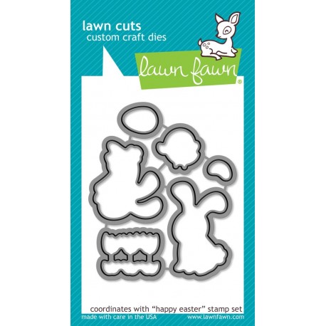 Happy easter - Fustelle Lawn Fawn
