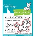 Winter unicorn - Fustelle Lawn Fawn