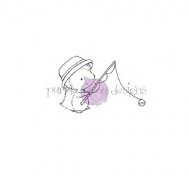 July (Hedgehog Fishing) - Timbro di Stacey Yacula Studio