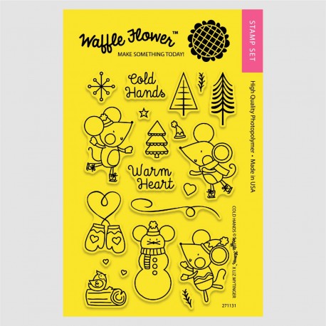 Cold hands Stamp Set - Timbro di Waffle Flower