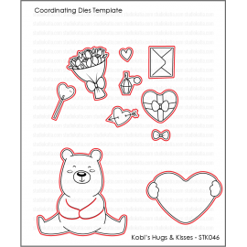 Kobi's Hugs & Kisses - Fustella di Studio Katia 2