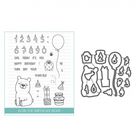 Kobi the birthday bear - Fustella di Studio Katia