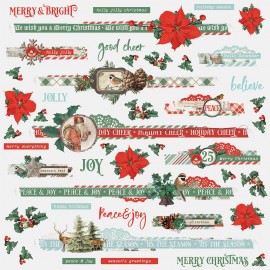 Country Christmas  - Border Stickers di Simple Stories