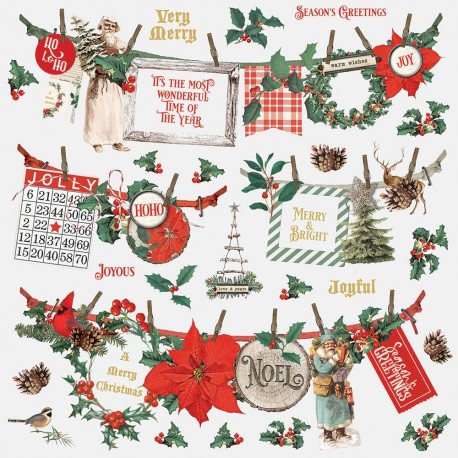 Country Christmas  - Banner Stickers di Simple Stories