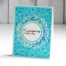 Spellbinders Christmas Foliage background - Hot Foil Plate 2