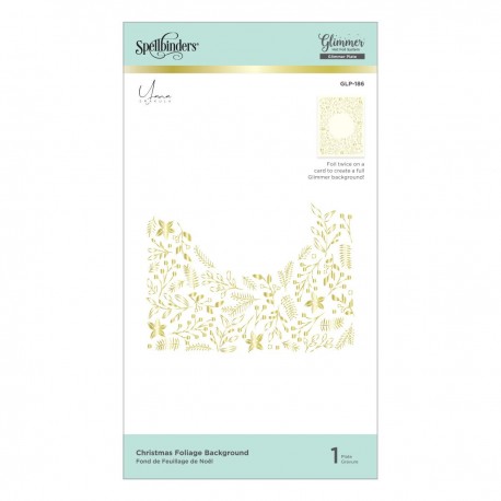 Spellbinders Christmas Foliage background - Hot Foil Plate