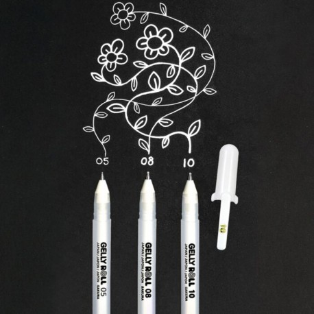 Penna "Gelly Roll"  Bianca Sakura 0,5 0,8 10