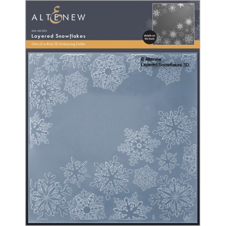 Layered Snowflakes 3D Embossing Folder - Altenew