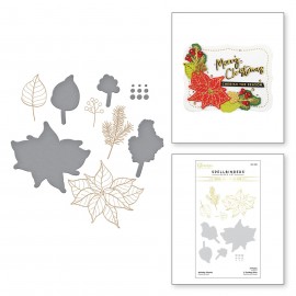 Holiday Florals Hot Foil Plate & Die - di Spellbinders 2