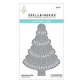Stitchmas Tree Etched - di Spellbinders