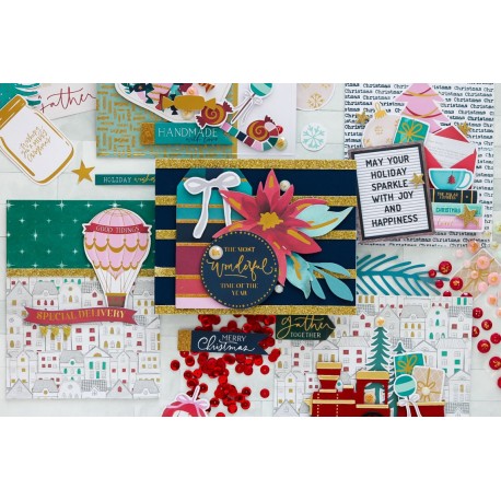 All Aboard Mega Holiday Cardmaking Kit - di Spellbinders