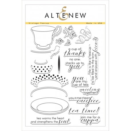Vintage Teacup Stamp Set di Altenew