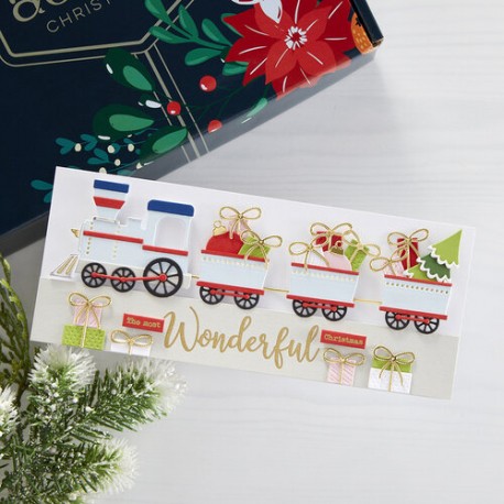 All Aboard Mega Holiday Cardmaking Kit - di Spellbinders