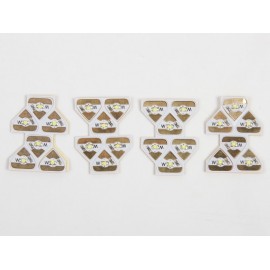 Electronic Color LED Stickers - 3 pz