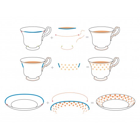 Vintage Teacup Stamp Set di Altenew