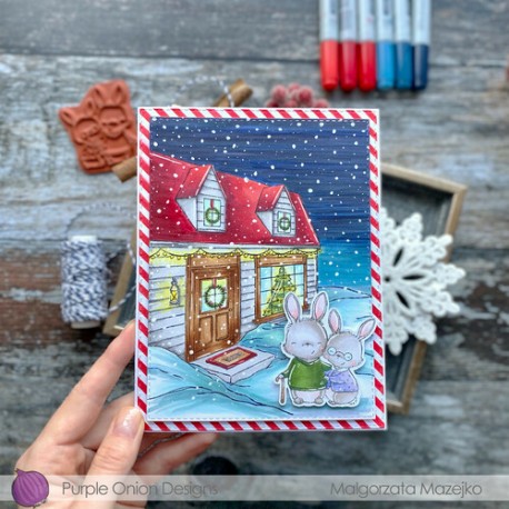 Holiday House Background - Timbro di Stacey Yacula Studio