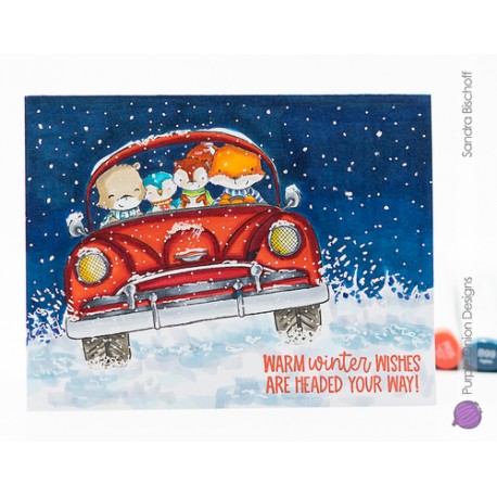 On Our Way (Car with animals) - Timbro di Stacey Yacula Studio