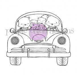 On Our Way (Car with animals) - Timbro di Stacey Yacula Studio