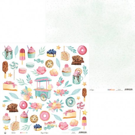 Carta per scrapbooking P13 - Sugar and spice 12x12