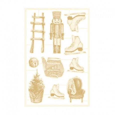 Light chipboard  P13 - The four seasons winter