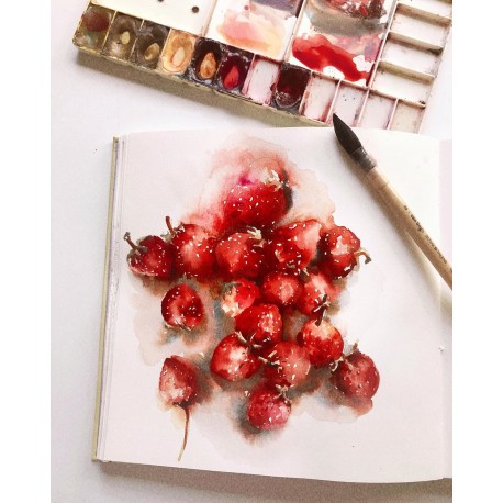 Sketchbook  Acquerello Rosa 22х22 cm