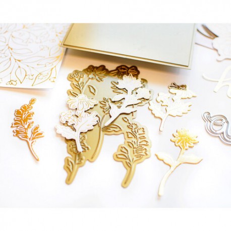 Solid hot foil plate - Pinkfresh studio