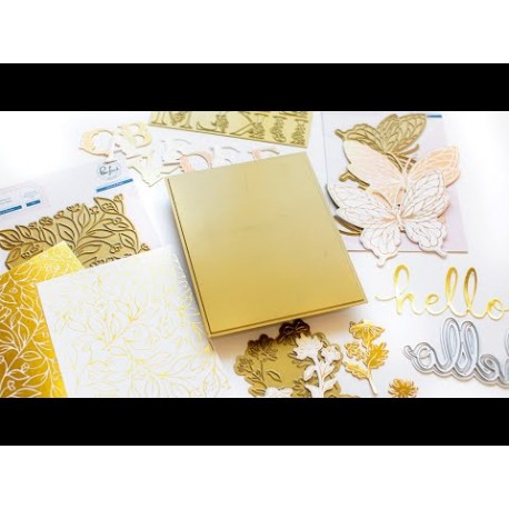 Solid hot foil plate - Pinkfresh studio