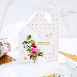 Heart Grid hot foil - Pinkfresh studio 2