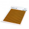 Diagonal Stripes hot foil plate - Pinkfresh studio