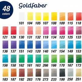 Faber Castell Goldfaber Colour Pencils Set of 48 2