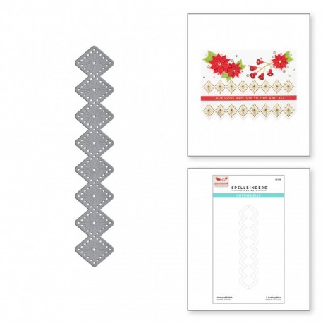 Diamond Stitch Etched Dies - Spellbinders