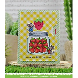 How You Bean? Strawberries Add-On Clear Stamps  Lawn Fawn 2