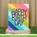 Giant happy birthday- Fustelle Lawn Fawn