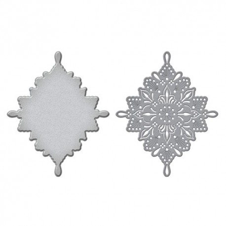 Stitched Medallion Etched Dies - Spellbinders