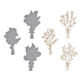 Flowers for You Glimmer Hot Foil Plate & Die - di Spellbinders 2