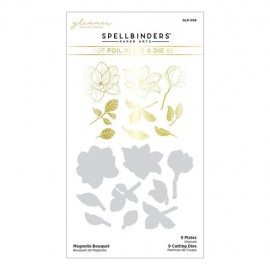 Magnolia Bouquet Glimmer Hot Foil Plate & Die - di Spellbinders