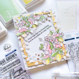 Blanket Stitch Rectangle die set - fustella di Pinkfresh Studio 2