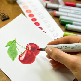 Set di 13 marker per il corso online "Ciliegie: delizia d’estate” 2