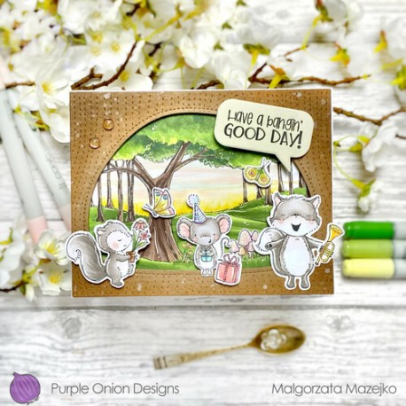 Woodland Background - Timbro di Stacey Yacula Studio