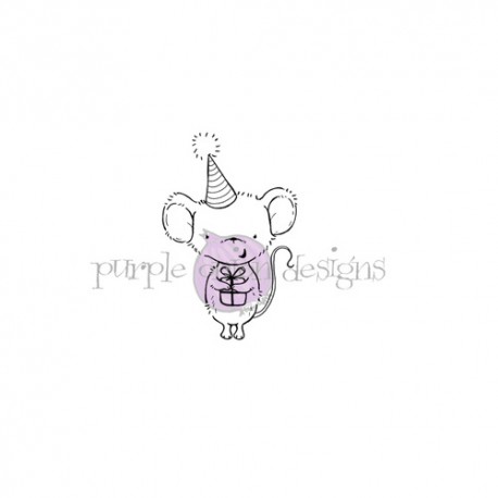 Sage (Party mouse with gift) - Timbro di Stacey Yacula Studio
