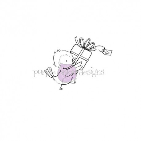 Jessie (Bird carrying gift) - Timbro di Stacey Yacula Studio