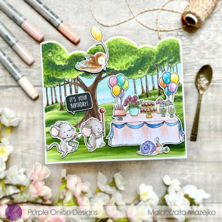 Hugh (Party snail) - Timbro di Stacey Yacula Studio